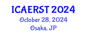 International Conference on Aerospace Electronics and Remote Sensing Technology (ICAERST) October 28, 2024 - Osaka, Japan