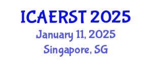 International Conference on Aerospace Electronics and Remote Sensing Technology (ICAERST) January 11, 2025 - Singapore, Singapore