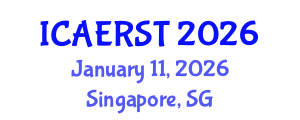 International Conference on Aerospace Electronics and Remote Sensing Technology (ICAERST) January 11, 2026 - Singapore, Singapore