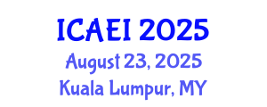 International Conference on Aerospace Engineering and Instability (ICAEI) August 23, 2025 - Kuala Lumpur, Malaysia