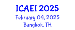 International Conference on Aerospace Engineering and Instability (ICAEI) February 04, 2025 - Bangkok, Thailand