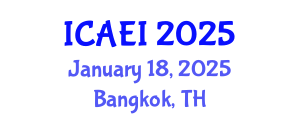 International Conference on Aerospace Engineering and Instability (ICAEI) January 18, 2025 - Bangkok, Thailand