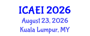 International Conference on Aerospace Engineering and Instability (ICAEI) August 23, 2026 - Kuala Lumpur, Malaysia