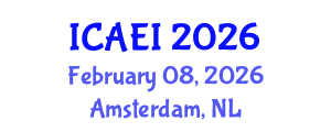 International Conference on Aerospace Engineering and Instability (ICAEI) February 08, 2026 - Amsterdam, Netherlands