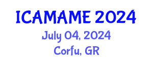International Conference on Aerospace, Mechanical, Automotive and Materials Engineering (ICAMAME) July 04, 2024 - Corfu, Greece