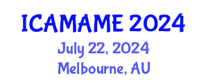 International Conference on Aerospace, Mechanical, Automotive and Materials Engineering (ICAMAME) July 22, 2024 - Melbourne, Australia