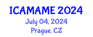 International Conference on Aerospace, Mechanical, Automotive and Materials Engineering (ICAMAME) July 04, 2024 - Prague, Czechia