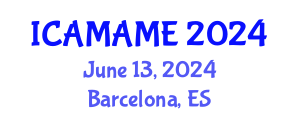 International Conference on Aerospace, Mechanical, Automotive and Materials Engineering (ICAMAME) June 13, 2024 - Barcelona, Spain