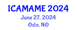 International Conference on Aerospace, Mechanical, Automotive and Materials Engineering (ICAMAME) June 27, 2024 - Oslo, Norway