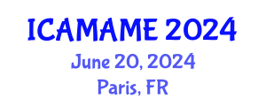 International Conference on Aerospace, Mechanical, Automotive and Materials Engineering (ICAMAME) June 20, 2024 - Paris, France