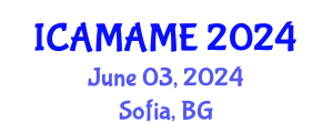 International Conference on Aerospace, Mechanical, Automotive and Materials Engineering (ICAMAME) June 03, 2024 - Sofia, Bulgaria
