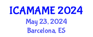 International Conference on Aerospace, Mechanical, Automotive and Materials Engineering (ICAMAME) May 23, 2024 - Barcelona, Spain
