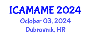 International Conference on Aerospace, Mechanical, Automotive and Materials Engineering (ICAMAME) October 03, 2024 - Dubrovnik, Croatia