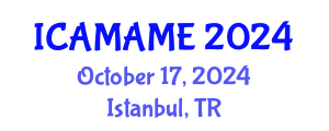 International Conference on Aerospace, Mechanical, Automotive and Materials Engineering (ICAMAME) October 17, 2024 - Istanbul, Turkey