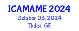 International Conference on Aerospace, Mechanical, Automotive and Materials Engineering (ICAMAME) October 03, 2024 - Tbilisi, Georgia
