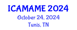 International Conference on Aerospace, Mechanical, Automotive and Materials Engineering (ICAMAME) October 24, 2024 - Tunis, Tunisia
