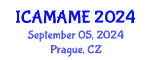 International Conference on Aerospace, Mechanical, Automotive and Materials Engineering (ICAMAME) September 05, 2024 - Prague, Czechia