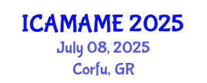 International Conference on Aerospace, Mechanical, Automotive and Materials Engineering (ICAMAME) July 08, 2025 - Corfu, Greece