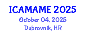 International Conference on Aerospace, Mechanical, Automotive and Materials Engineering (ICAMAME) October 04, 2025 - Dubrovnik, Croatia