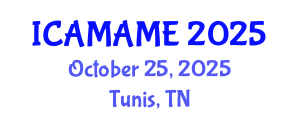 International Conference on Aerospace, Mechanical, Automotive and Materials Engineering (ICAMAME) October 25, 2025 - Tunis, Tunisia