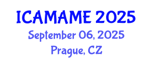 International Conference on Aerospace, Mechanical, Automotive and Materials Engineering (ICAMAME) September 06, 2025 - Prague, Czechia