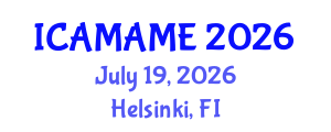 International Conference on Aerospace, Mechanical, Automotive and Materials Engineering (ICAMAME) July 19, 2026 - Helsinki, Finland