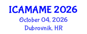 International Conference on Aerospace, Mechanical, Automotive and Materials Engineering (ICAMAME) October 04, 2026 - Dubrovnik, Croatia International Conference on Aerospace, Mechanical, Automotive and Materials Engineering (ICAMAME) October 04, 2026 - Dubrovnik, Croatia