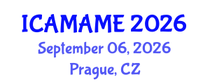 International Conference on Aerospace, Mechanical, Automotive and Materials Engineering (ICAMAME) September 06, 2026 - Prague, Czechia