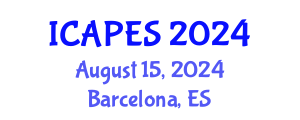 International Conference on Aerospace, Propulsion and Energy Sciences (ICAPES) August 15, 2024 - Barcelona, Spain