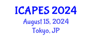 International Conference on Aerospace, Propulsion and Energy Sciences (ICAPES) August 15, 2024 - Tokyo, Japan