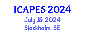 International Conference on Aerospace, Propulsion and Energy Sciences (ICAPES) July 15, 2024 - Stockholm, Sweden