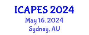 International Conference on Aerospace, Propulsion and Energy Sciences (ICAPES) May 16, 2024 - Sydney, Australia