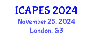 International Conference on Aerospace, Propulsion and Energy Sciences (ICAPES) November 25, 2024 - London, United Kingdom