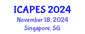 International Conference on Aerospace, Propulsion and Energy Sciences (ICAPES) November 18, 2024 - Singapore, Singapore