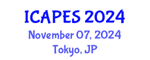 International Conference on Aerospace, Propulsion and Energy Sciences (ICAPES) November 07, 2024 - Tokyo, Japan