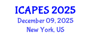 International Conference on Aerospace, Propulsion and Energy Sciences (ICAPES) December 09, 2025 - New York, United States