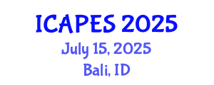 International Conference on Aerospace, Propulsion and Energy Sciences (ICAPES) July 15, 2025 - Bali, Indonesia