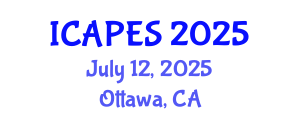 International Conference on Aerospace, Propulsion and Energy Sciences (ICAPES) July 12, 2025 - Ottawa, Canada