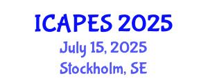 International Conference on Aerospace, Propulsion and Energy Sciences (ICAPES) July 15, 2025 - Stockholm, Sweden