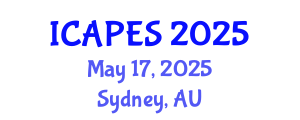 International Conference on Aerospace, Propulsion and Energy Sciences (ICAPES) May 17, 2025 - Sydney, Australia