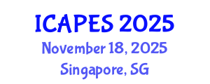 International Conference on Aerospace, Propulsion and Energy Sciences (ICAPES) November 18, 2025 - Singapore, Singapore