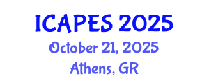 International Conference on Aerospace, Propulsion and Energy Sciences (ICAPES) October 21, 2025 - Athens, Greece
