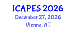 International Conference on Aerospace, Propulsion and Energy Sciences (ICAPES) December 27, 2026 - Vienna, Austria International Conference on Aerospace, Propulsion and Energy Sciences (ICAPES) December 27, 2026 - Vienna, Austria