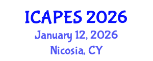 International Conference on Aerospace, Propulsion and Energy Sciences (ICAPES) January 12, 2026 - Nicosia, Cyprus International Conference on Aerospace, Propulsion and Energy Sciences (ICAPES) January 12, 2026 - Nicosia, Cyprus
