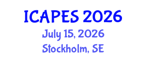 International Conference on Aerospace, Propulsion and Energy Sciences (ICAPES) July 15, 2026 - Stockholm, Sweden