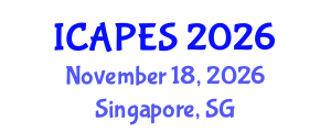 International Conference on Aerospace, Propulsion and Energy Sciences (ICAPES) November 18, 2026 - Singapore, Singapore