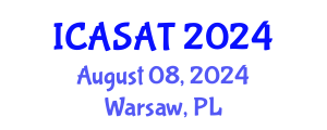 International Conference on Aerospace Sciences and Aviation Technology (ICASAT) August 08, 2024 - Warsaw, Poland
