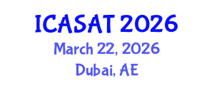 International Conference on Aerospace Sciences and Aviation Technology (ICASAT) March 22, 2026 - Dubai, United Arab Emirates
