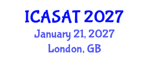 International Conference on Aerospace Sciences and Aviation Technology (ICASAT) January 21, 2027 - London, United Kingdom International Conference on Aerospace Sciences and Aviation Technology (ICASAT) January 21, 2027 - London, United Kingdom