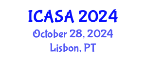 International Conference on Aerospace Systems and Avionics (ICASA) October 28, 2024 - Lisbon, Portugal